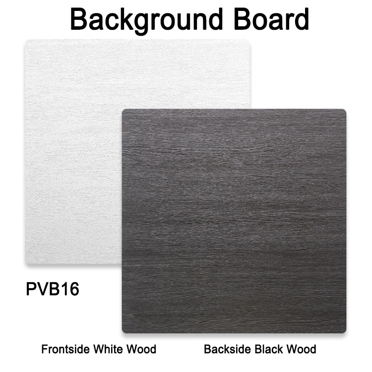 PROMAGE DOUBLE-SIDED PVC BOARD WHITE/BLACK WOOD PM-PVB16
