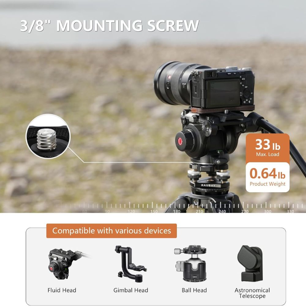 Raubay LB-01 Tripod Leveling Base