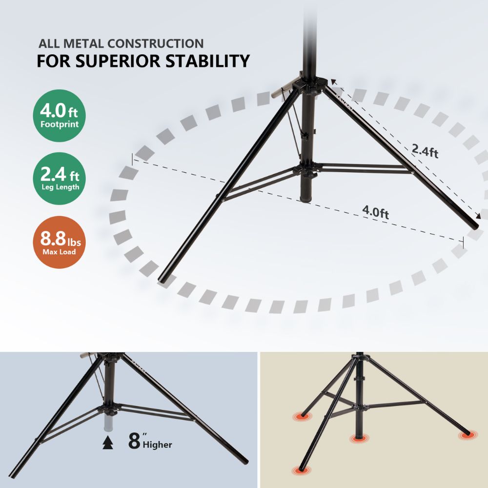 Raubay Tall Tripod Stand