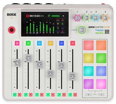 Rode RODECaster Pro II Integrated Audio Production Studio (White)