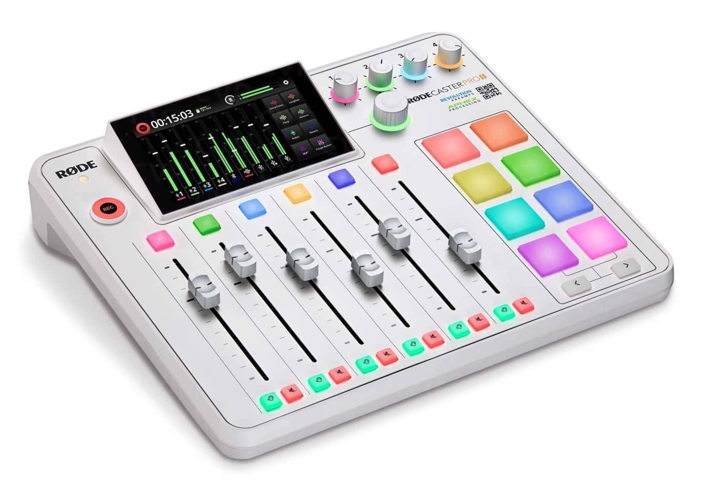 Rode RODECaster Pro II Integrated Audio Production Studio (White)