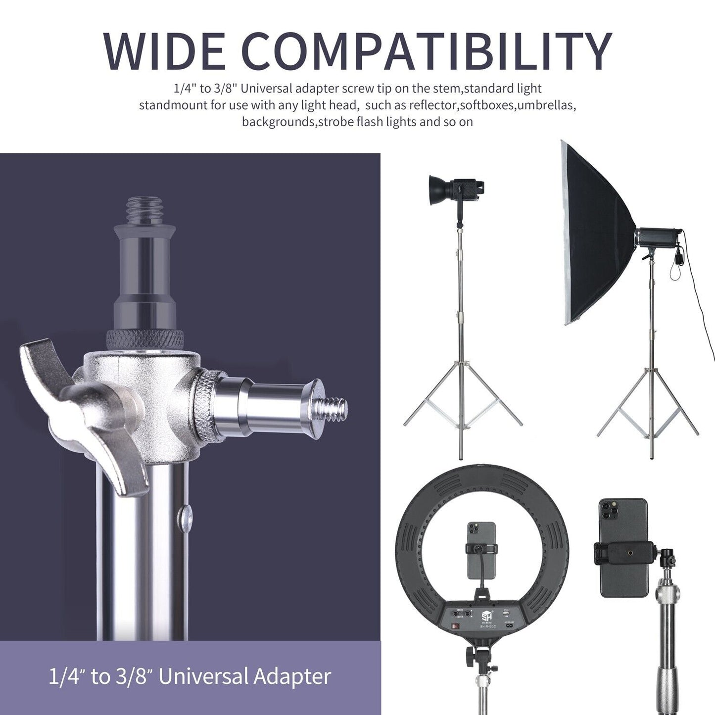 PROMAGE Stainless Steel Heavy Duty Photography Tripod Light Stand PM-280