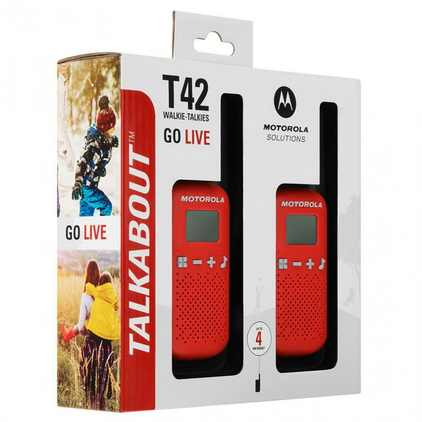 Motorola Talkabout T42 Walkie-Talkies Red Twin pack
