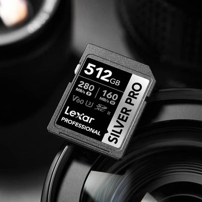 Lexar 512GB Professional SILVER PRO SDXC™ UHS-II Card