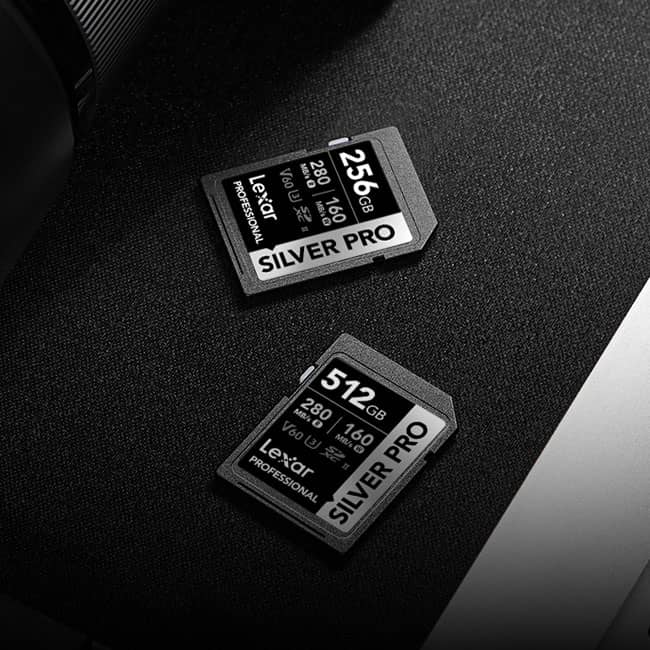 Lexar 512GB Professional SILVER PRO SDXC™ UHS-II Card