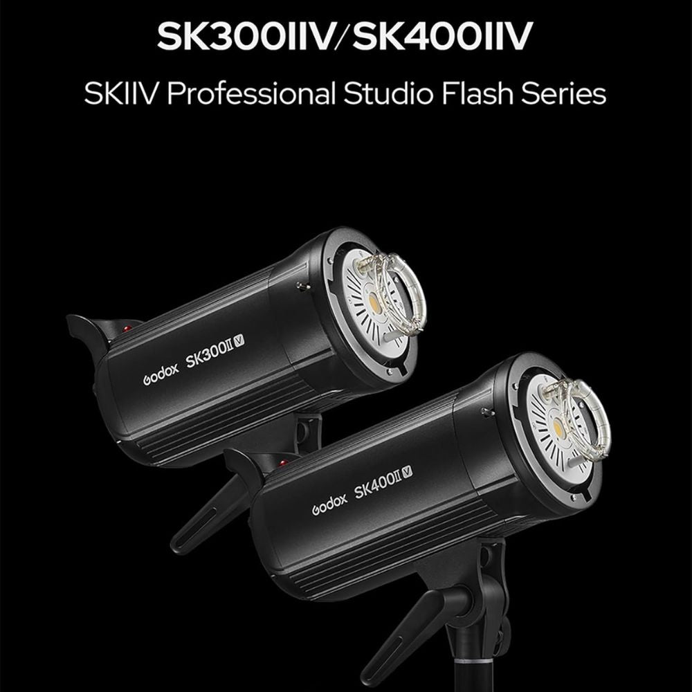 Godox SK400II-V Studio Flash with LED Modelling Lamp
