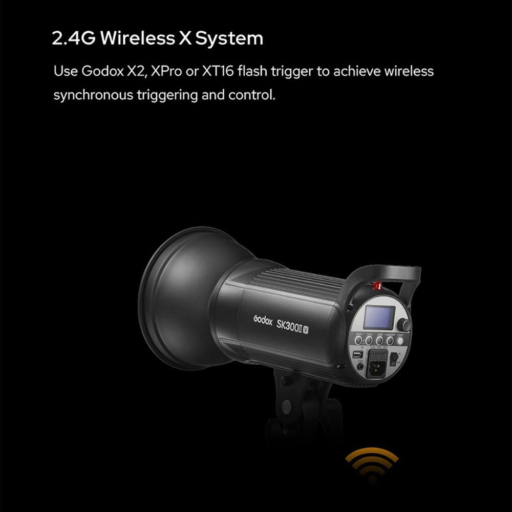 Godox SK400II-V Studio Flash with LED Modelling Lamp