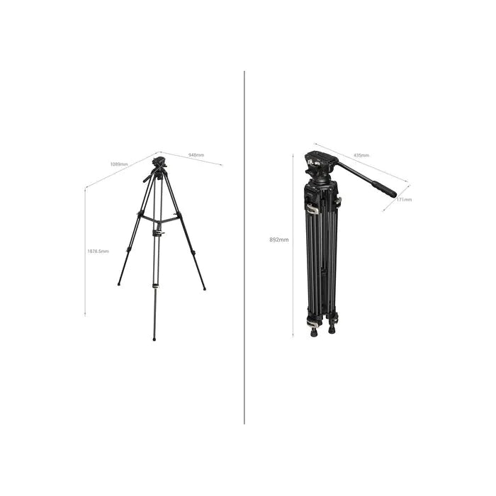 SmallRig Heavy-Duty Fluid Head Tripod AD-01