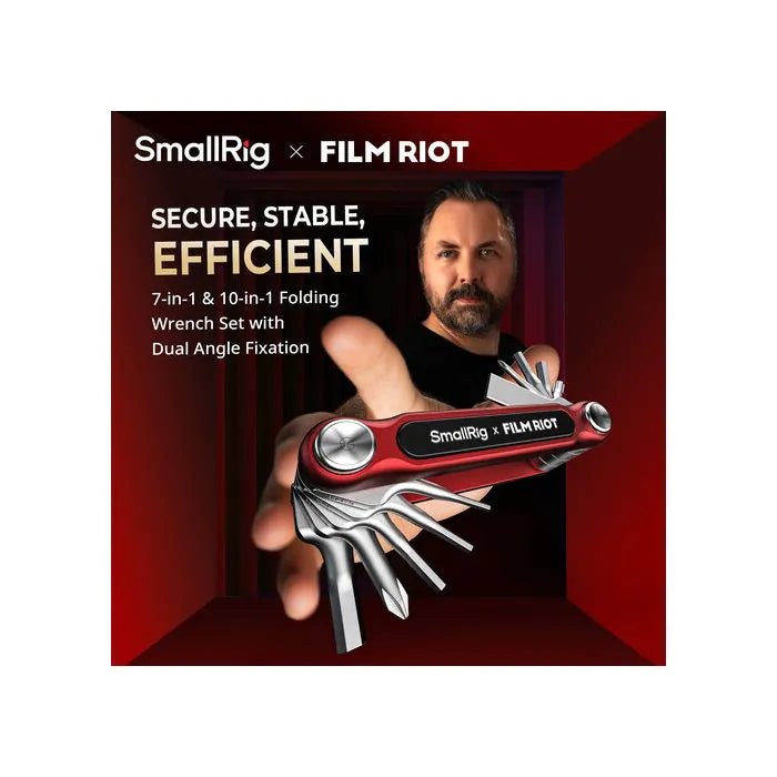 SmallRig x FILM RIOT 10-in-1 Folding Wrench Set with Multiple Angle Positioning