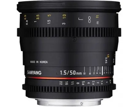 Samyang 50mm T1.5 VDSLR AS UMC Lens (Sony E Mount)