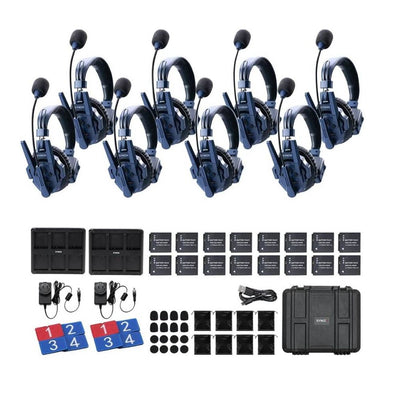 SYNCO Xtalk Master8 Wireless Intercom Headset System, 2.4G Full Duplex
