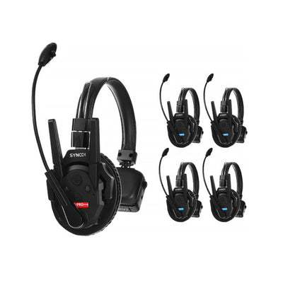Synco Xtalk XPro5 Wireless Intercom System with 5 Single-Ear Headsets (2.4 GHz)