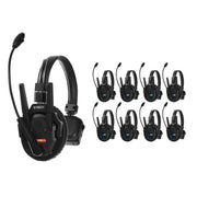 Synco Xtalk XPro9 Wireless Intercom System with 9 Single-Ear Headsets (2.4 GHz)
