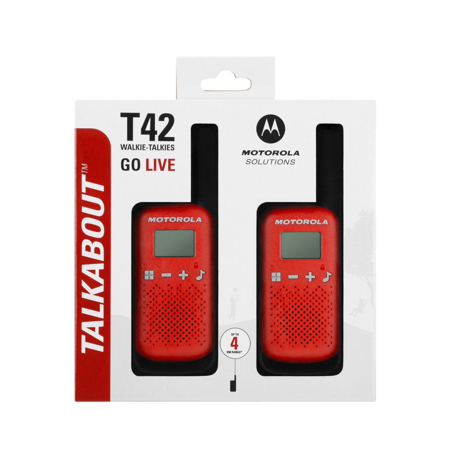 Motorola Talkabout T42 Walkie-Talkies Red Twin pack