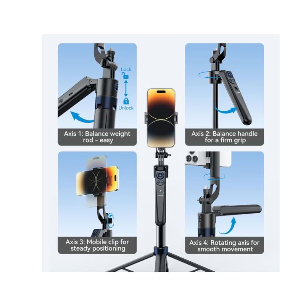Telesin P3-MS-03 Auto Tracking Tripod 1.8M