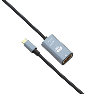 Ven-Dens VD-ADP016 USB-C to DisplayPort 1.4 Adapter 8K@60Hz 15cm (Gray)