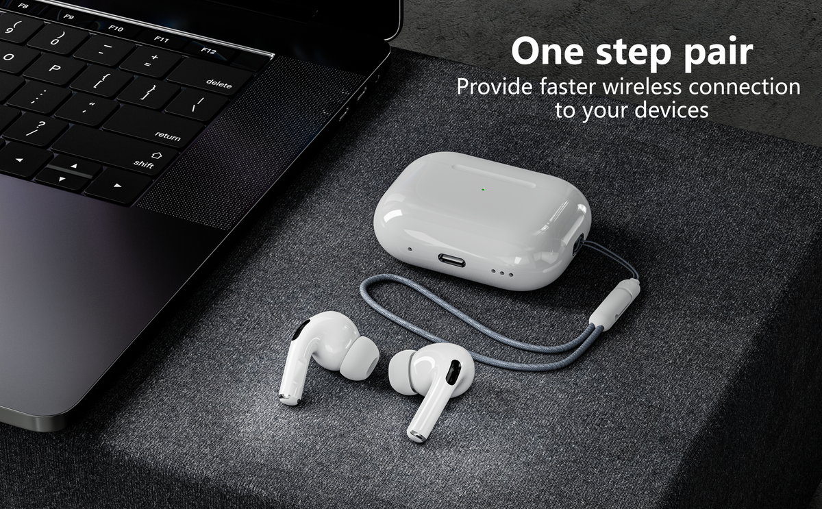 Ven-Dens VD-BT022PRO Bluetooth 5.4 Wireless Earbuds with Built-in Microphone (White) – view 2