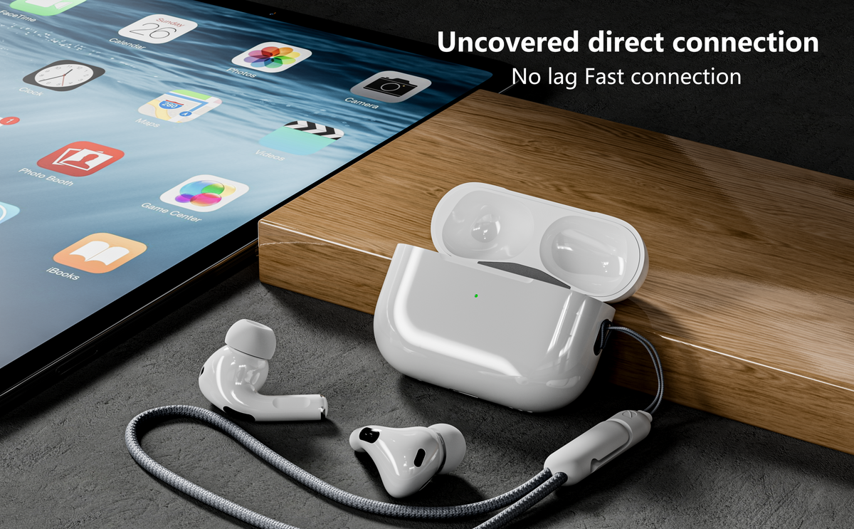 Ven-Dens VD-BT022PRO Bluetooth 5.4 Wireless Earbuds with Built-in Microphone (White) – view 3