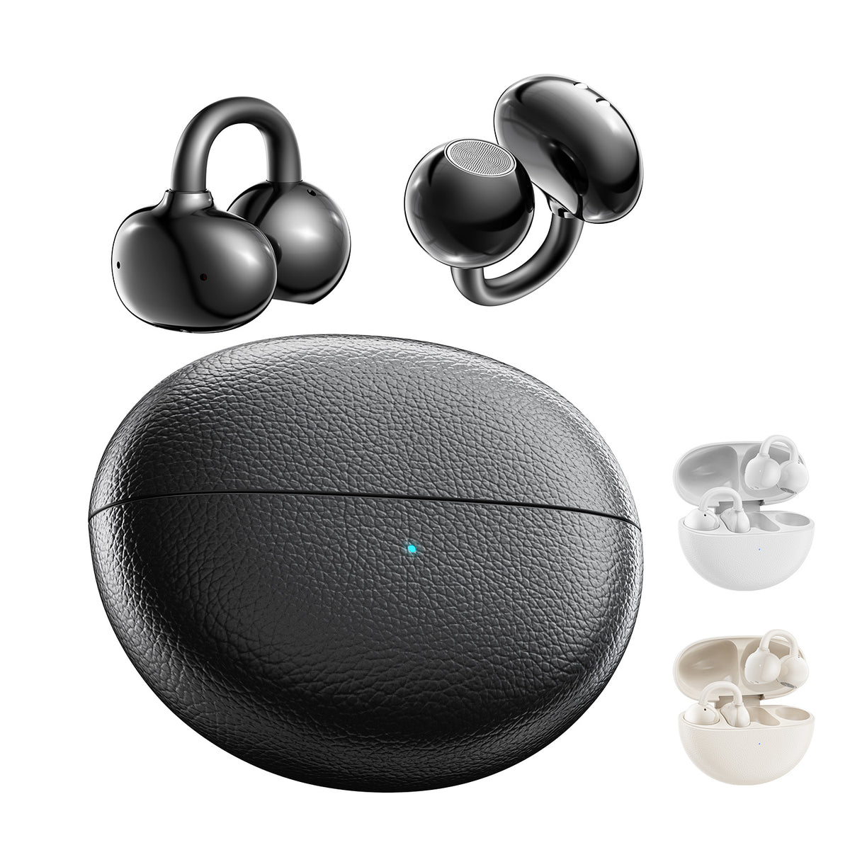 Ven-Dens VD-BT056 Bluetooth 6.0 True Wireless Earbuds with Type-C Charging Case (White) – view 2