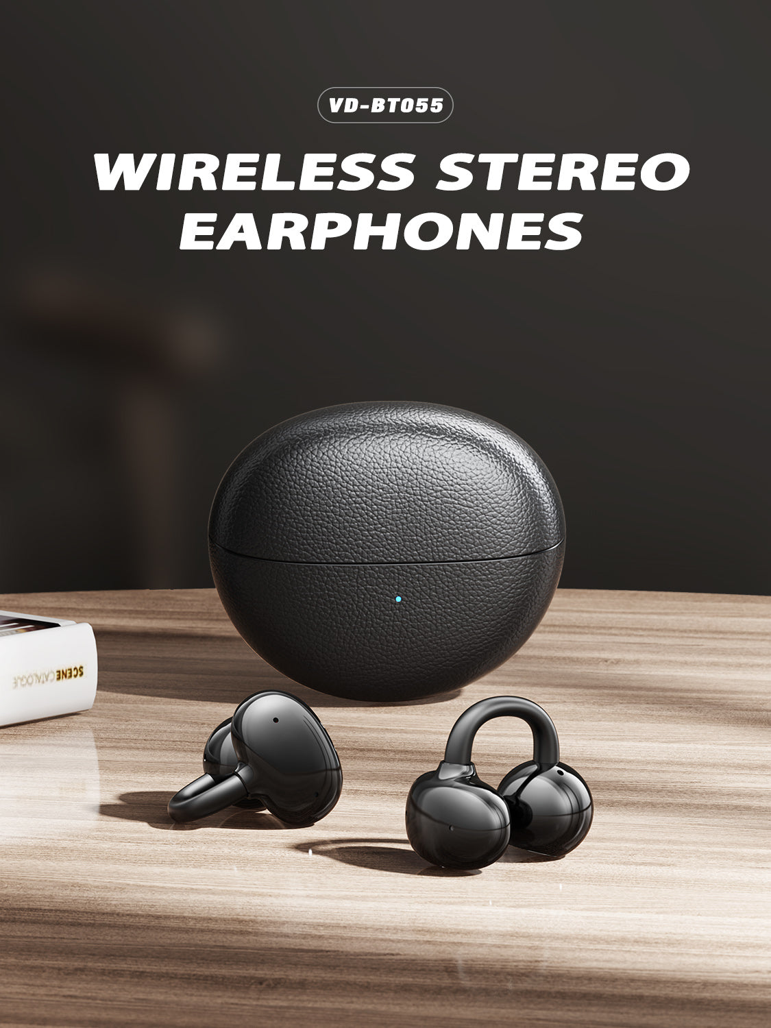 Ven-Dens VD-BT056 Bluetooth 6.0 True Wireless Earbuds with Type-C Charging Case (White) – view 3