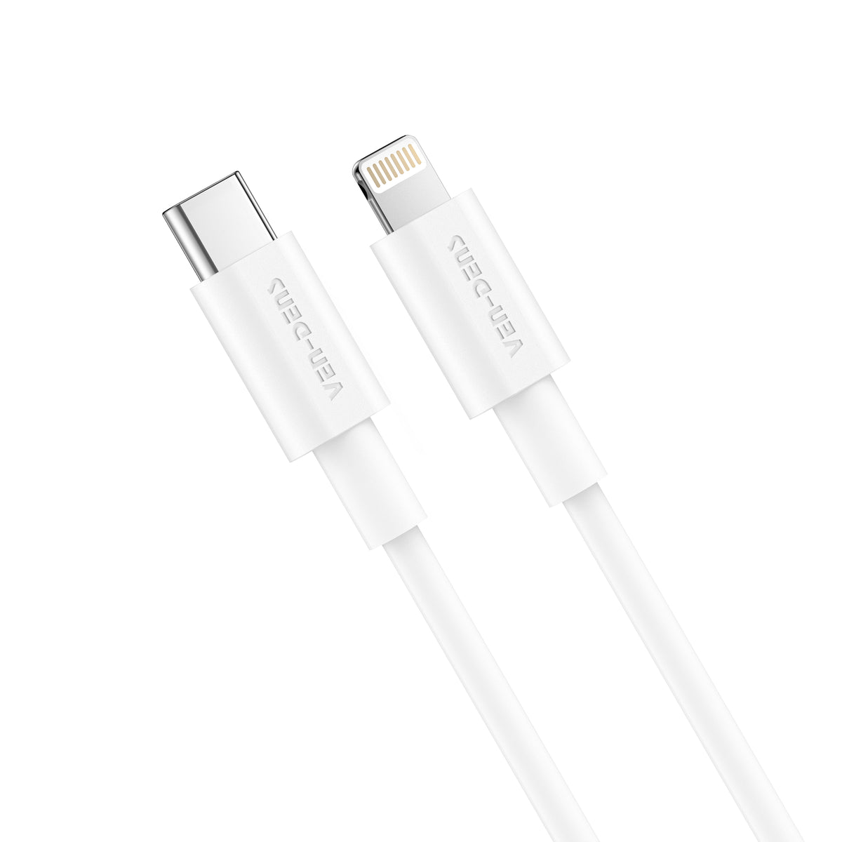 Ven-Dens VD-TC012AACP 30W UK PD Travel Charger with 27W USB-C to Lightning Cable (White) – view 2