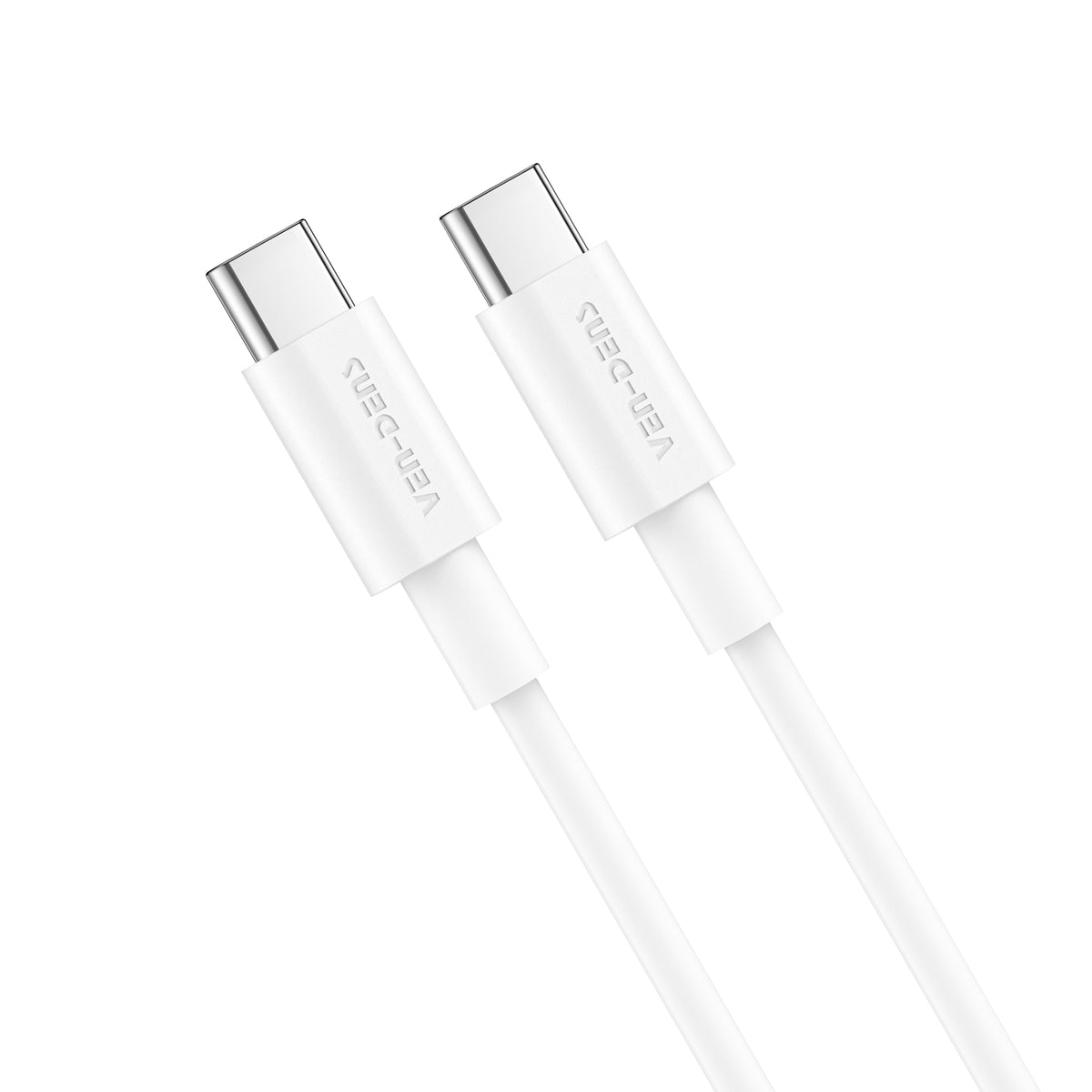 Ven-Dens VD-TC012AACP 30W UK PD Travel Charger with 60W USB-C to USB-C Cable (White) – view 2