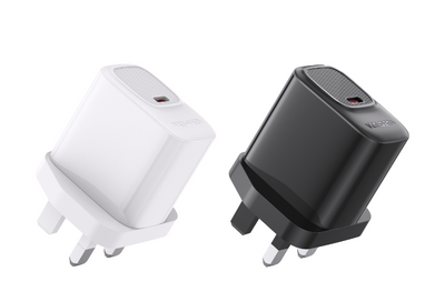 Ven-Dens VD-TC012AC 20W PD USB-C UK Travel Charger (White)