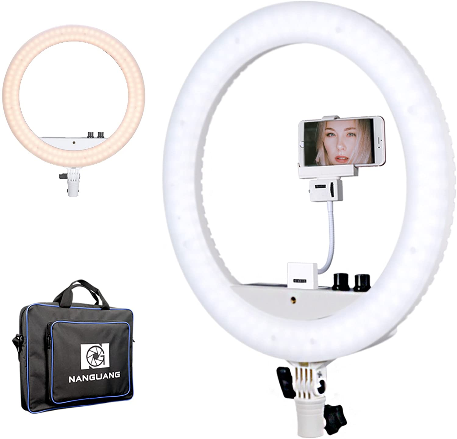 NanGuang Venus V24C 14"" Dimmable Adjustable Bicolor LED Ring Light