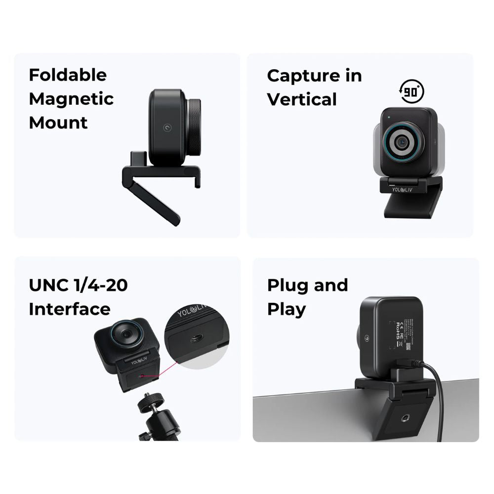 YoloLiv YoloCam S3 AI 4K Live Streaming Webcam
