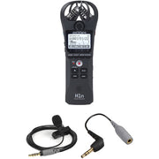 Zoom H1n Recorder Kit with Rode smartLav+ and TRRS to TRS Adapter (Black)