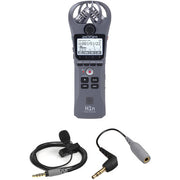 Zoom H1n Recorder Kit with Rode smartLav+ and TRRS to TRS Adapter (Gray)