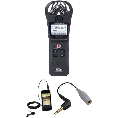 Zoom H1n Handy Recorder & Lavalier Microphone Kit