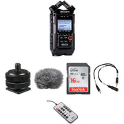 Zoom H4n Pro 4-Input / 4-Track Recorder and On-Camera DSLR Audio Kit (Black)