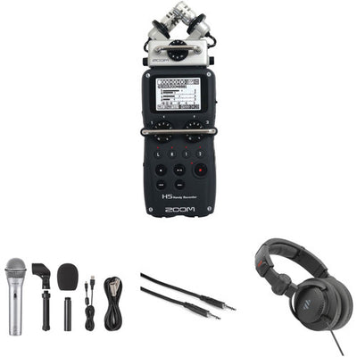 Zoom H5 Kit Podcasting Kit with Samson Q2U Microphone