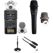 Zoom H6 Recorder Podcast Kit with Two enCORE 100 Microphones