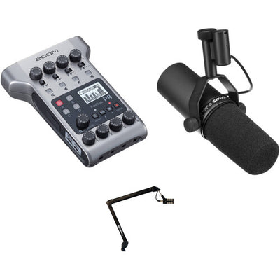 Zoom Podcast Recording Kit with Recorder, Microphone, and Boom