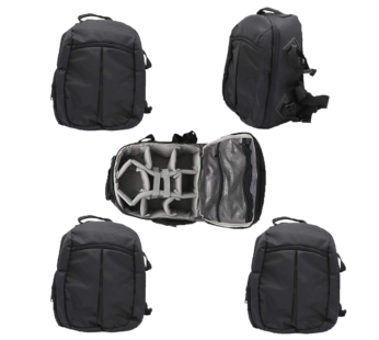 Solibag Slr Camera Travel Backpack Waterproof Carry Bag For Canon, Nikon, Sony, Pentax Black Shoulder Case -7001 Pack Of 5Pcs