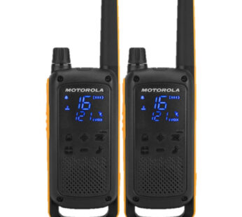 Motorola Talkabout T82 Walkie Talkies Extreme Twin Pack With Batteries & UK Charger