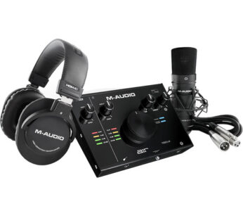 M-Audio Air 192 | 4 Vocal Studio Pro Pack with 2×2 Audio Interface, Mic, Headphones