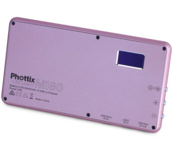 Phottix M180 Bicolor LED Panel and Power Bank (Rose Gold)