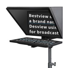 Desview T22 Professional Teleprompter Set with 21.5” Reversing Monitor for Broadcast Recording