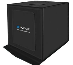PULUZ 40cm Folding Portable 30W 5500K White Light Photo Lighting Studio Shooting Tent Box Kit with 6 Colors Backdrops (Black, Orange, White, Red, Green, Blue), Size: 40cm x 40cm x 40cm