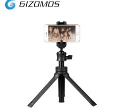 Gizomos GP-15ST Selfie Table Tripod Unique 2 in 1 phone holder with hot shoe design