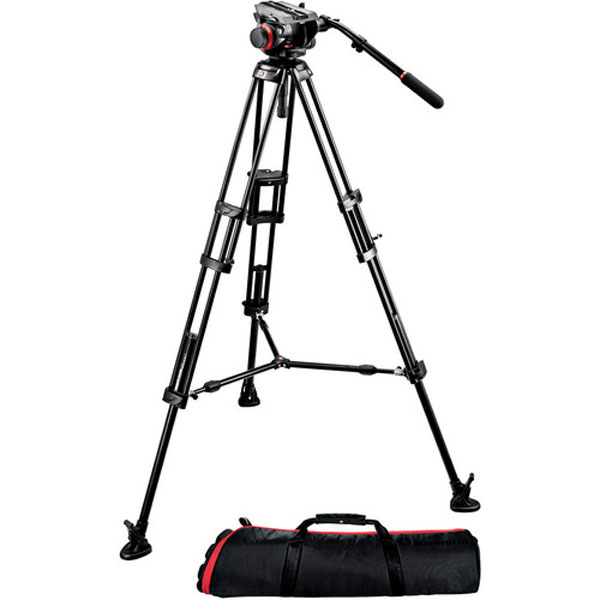 Manfrotto 504HD Head with 546GB 2-Stage Aluminum Tripod System