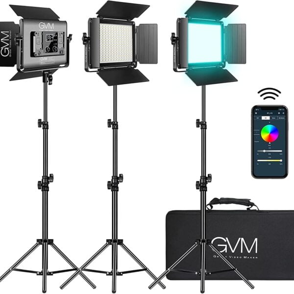 GVM 880RS RGB LED Video Light Studio