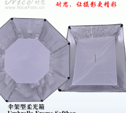 NiceFoto Umbrella Frame Softbox With diffuser USB-K120CM