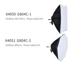 Nicefoto Digital Light Kits  KT-1301 50x70cm Softbox + Light Stand LS-220A + E27 Daylight Bulb 36W for Studio Photography