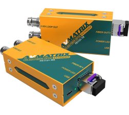 AV Matrix 3G-SDI Fiber Optic Extender Transmitter & Receiver Set