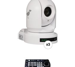 BirdDog Eyes P200 PTZ Kit with 3 x NDI Cameras and PTZ Keyboard (White)