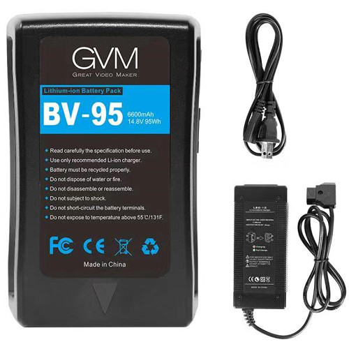 GVM GV-95 Battery with D-Tap and DC Outputs